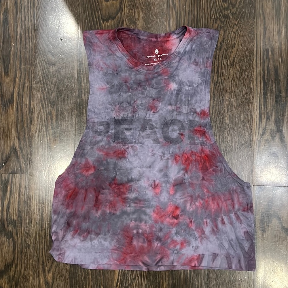 Spiritual Gangster PEACE tie dye tank